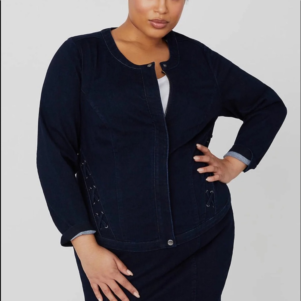 Catherine’s 24/26W Curvy Denim Jacket
